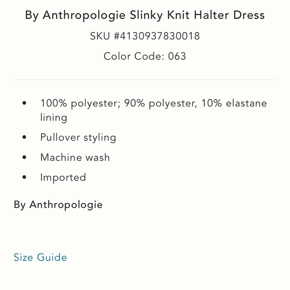 ✨ Anthropologie Slinky Knit Halter Dress Sz XL - Picture 8 of 9